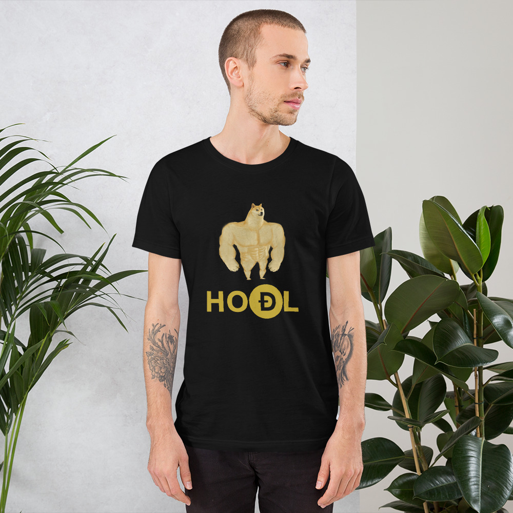 “HODL Dogecoin” Short-Sleeve Unisex T-Shirt