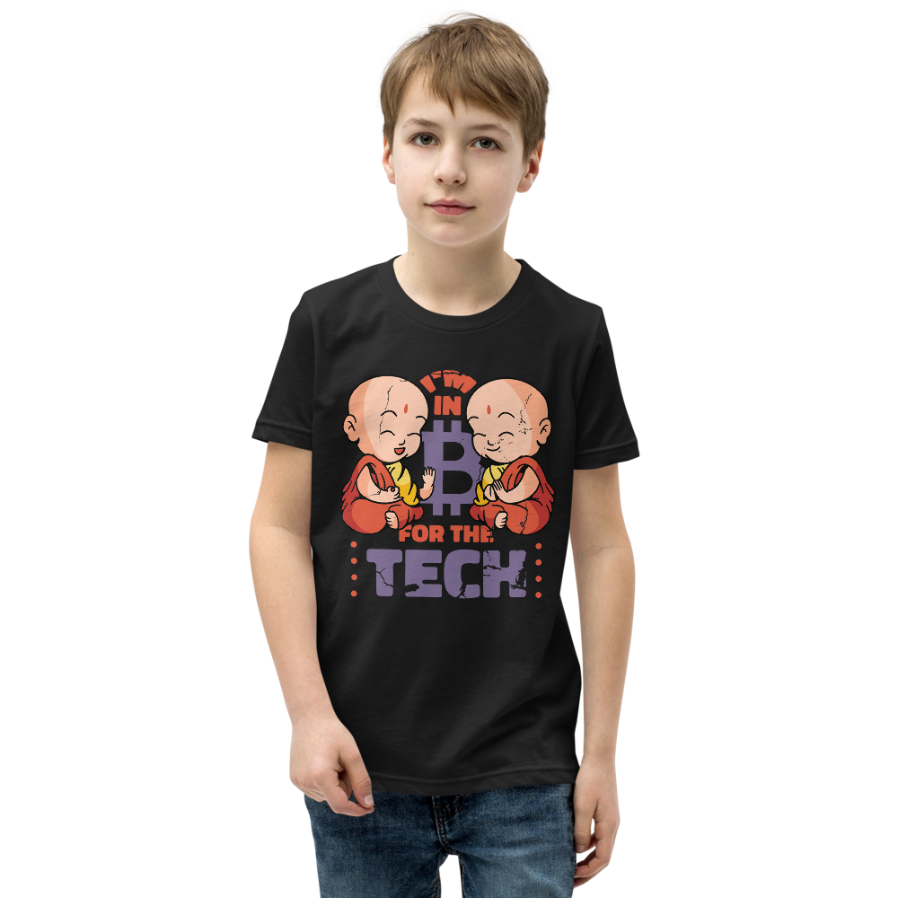 Monk Bitcoin Tech – Youth Short Sleeve T-Shirt