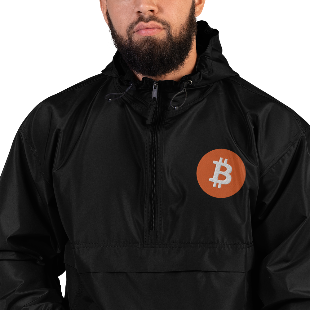 Bitcoin – Embroidered Champion Packable Jacket
