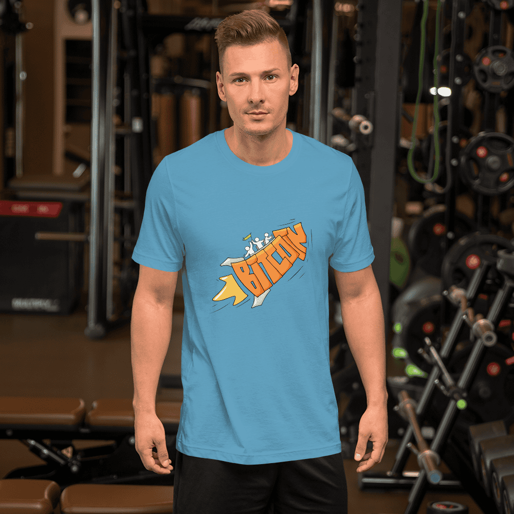Bitcoin Rocket – Short-Sleeve Unisex T-Shirt