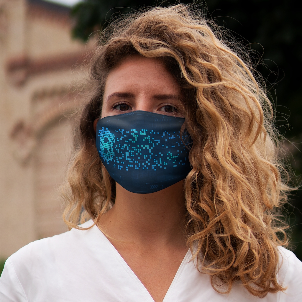 Bitcoin – Snug-Fit Polyester Face Mask