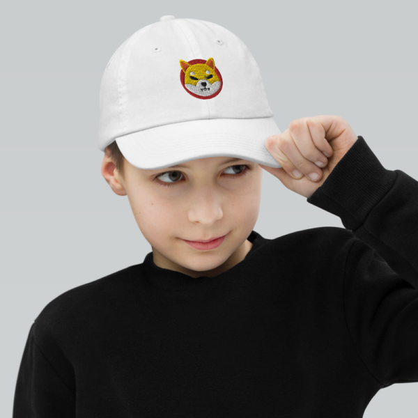 youth baseball cap white front 613a809d8e822