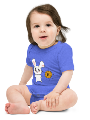 Bitcoin Bunny - Baby short sleeve one piece