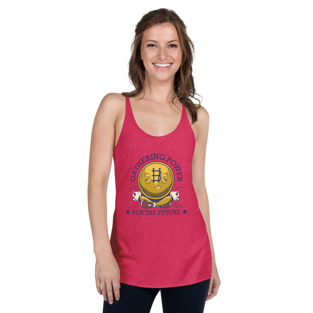 Bitcoin Yoga – Women’s Racerback Tank