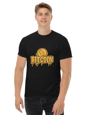 Melting Bitcoin Logo - Men's classic tee