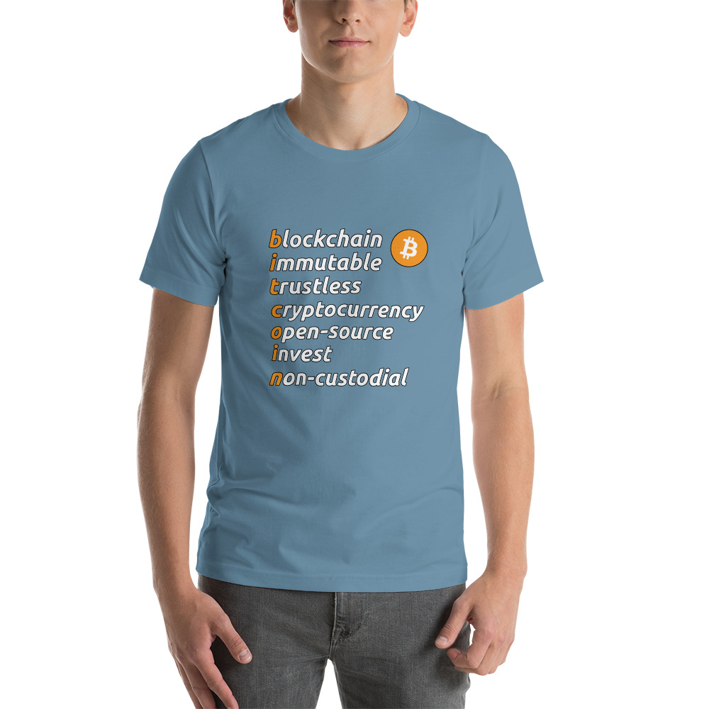 Bitcoin Alphabets – Unisex t-shirt