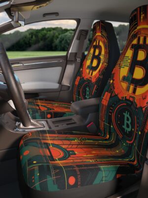 Bitcoin Cyberpunk Car Seat Covers