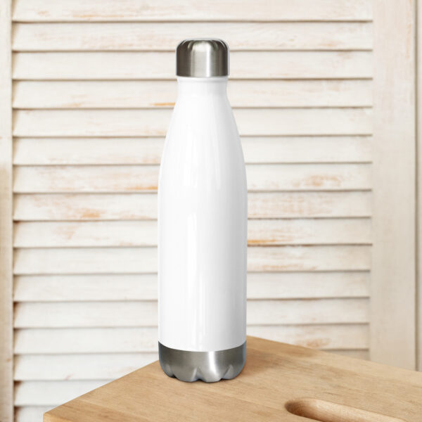 stainless steel water bottle white 17 oz back 66efe76458248