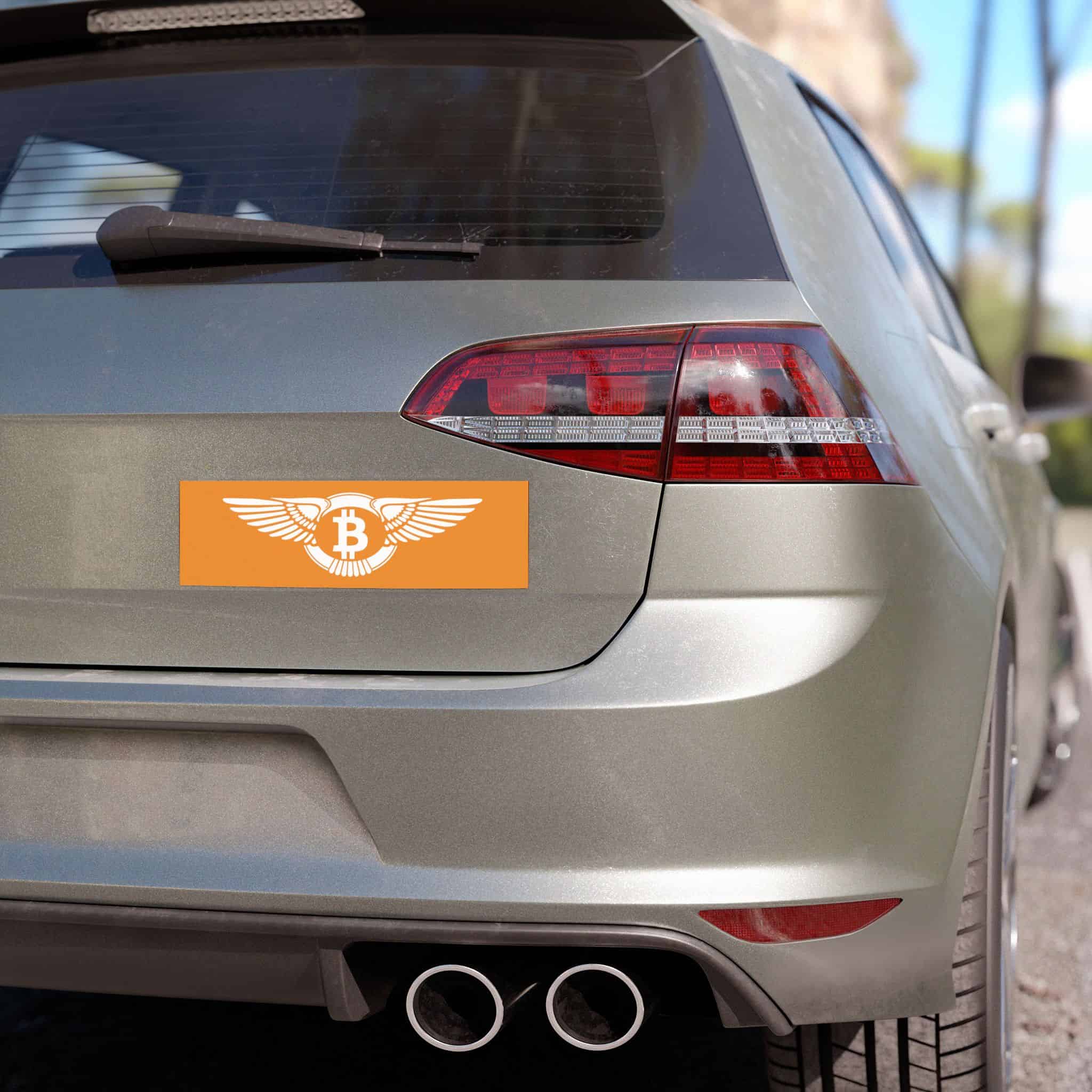 Stylish Bitcoin Bentley Car Magnets