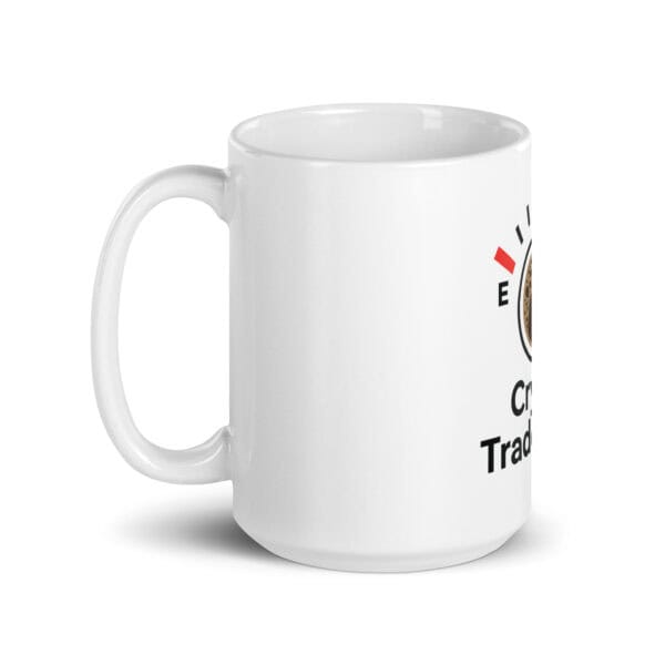 Crypto Trader Fuel - White glossy mug - Image 5
