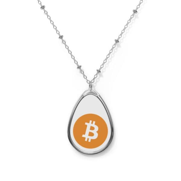 Bitcoin Oval Necklace - Image 2