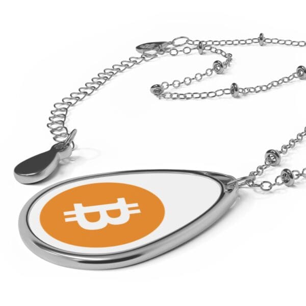 Bitcoin Oval Necklace - Image 4