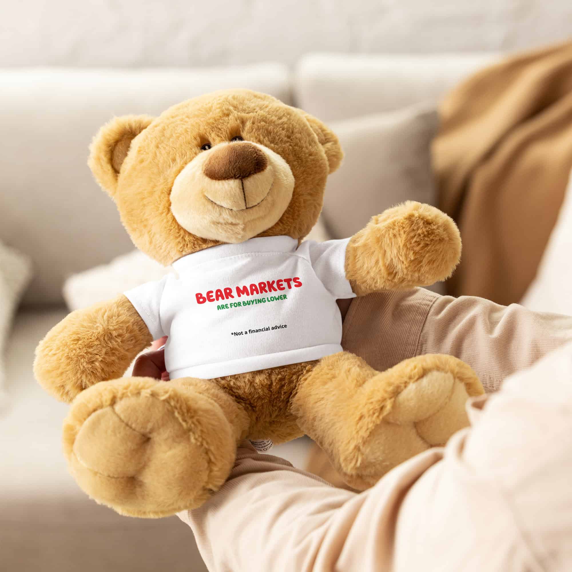 Bear Markets – Teddy bear with a t-shirt