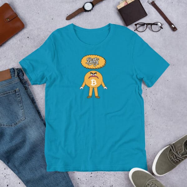 Bitty The Bitcoin Mascot - Unisex t-shirt