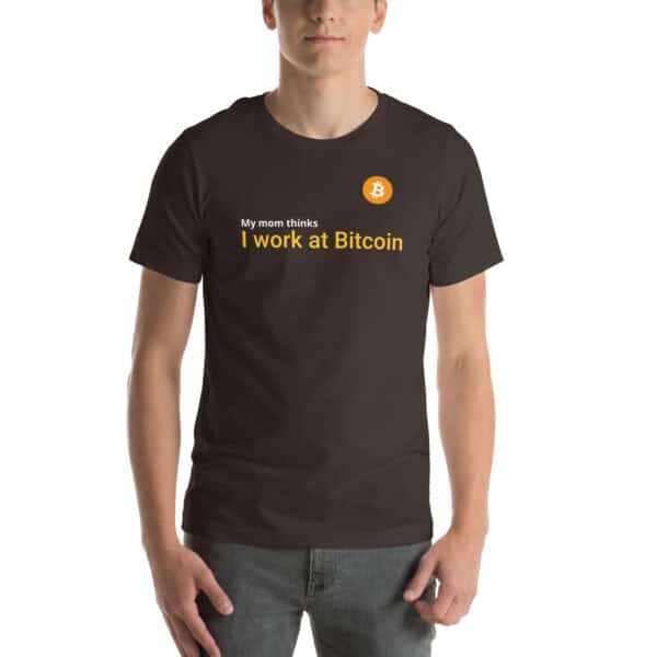 I Work at Bitcoin - Unisex t-shirt - Image 5