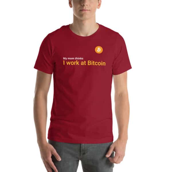 I Work at Bitcoin - Unisex t-shirt - Image 4