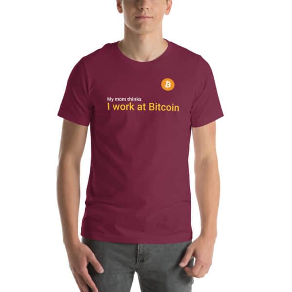 I Work at Bitcoin - Unisex t-shirt - Image 6