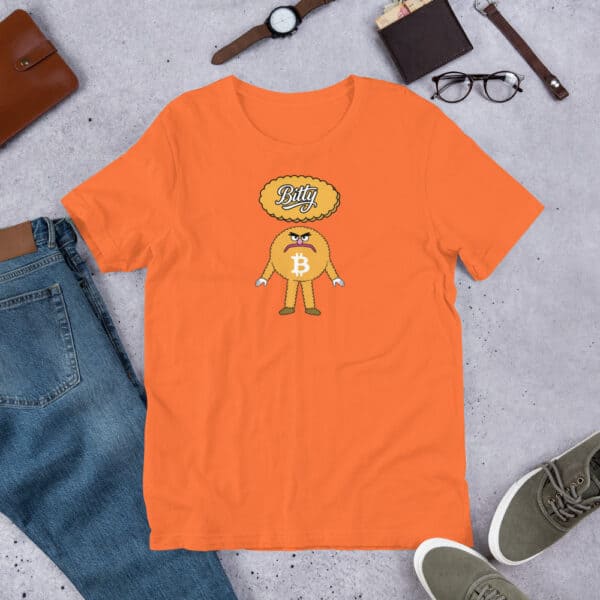 Bitty The Bitcoin Mascot - Unisex t-shirt - Image 4