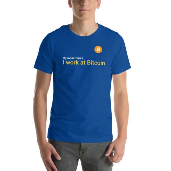 I Work at Bitcoin - Unisex t-shirt - Image 7