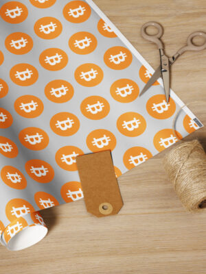 Bitcoin Wrapping paper roll