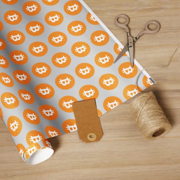 Bitcoin Wrapping paper roll - Image 2